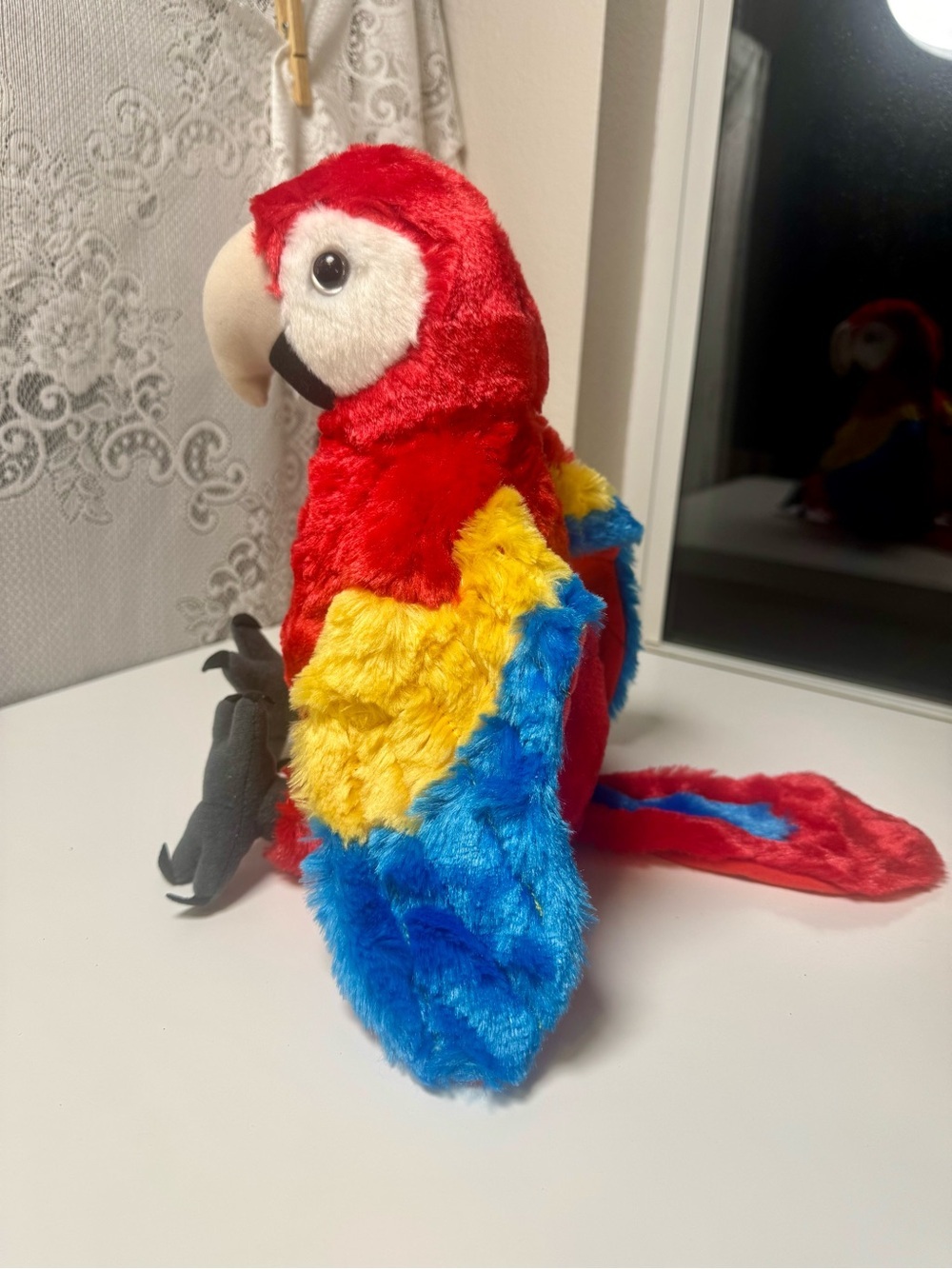 Wild Republic Colorful Europe Plush Parrot Toy - 11 inches tall